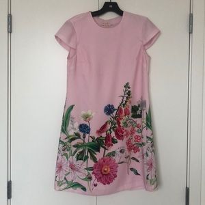 Ted Baker Gemma Florence Print Spring Dress size 1